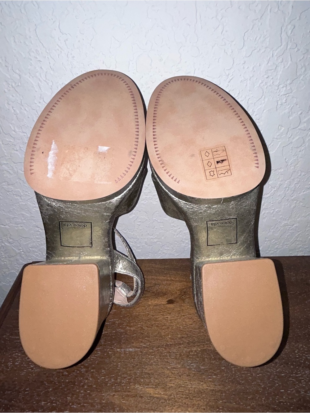 Dolce Vita Laisha Ankle Buckle Chunky Platform Block Heel Shoes - Picture 10 of 11